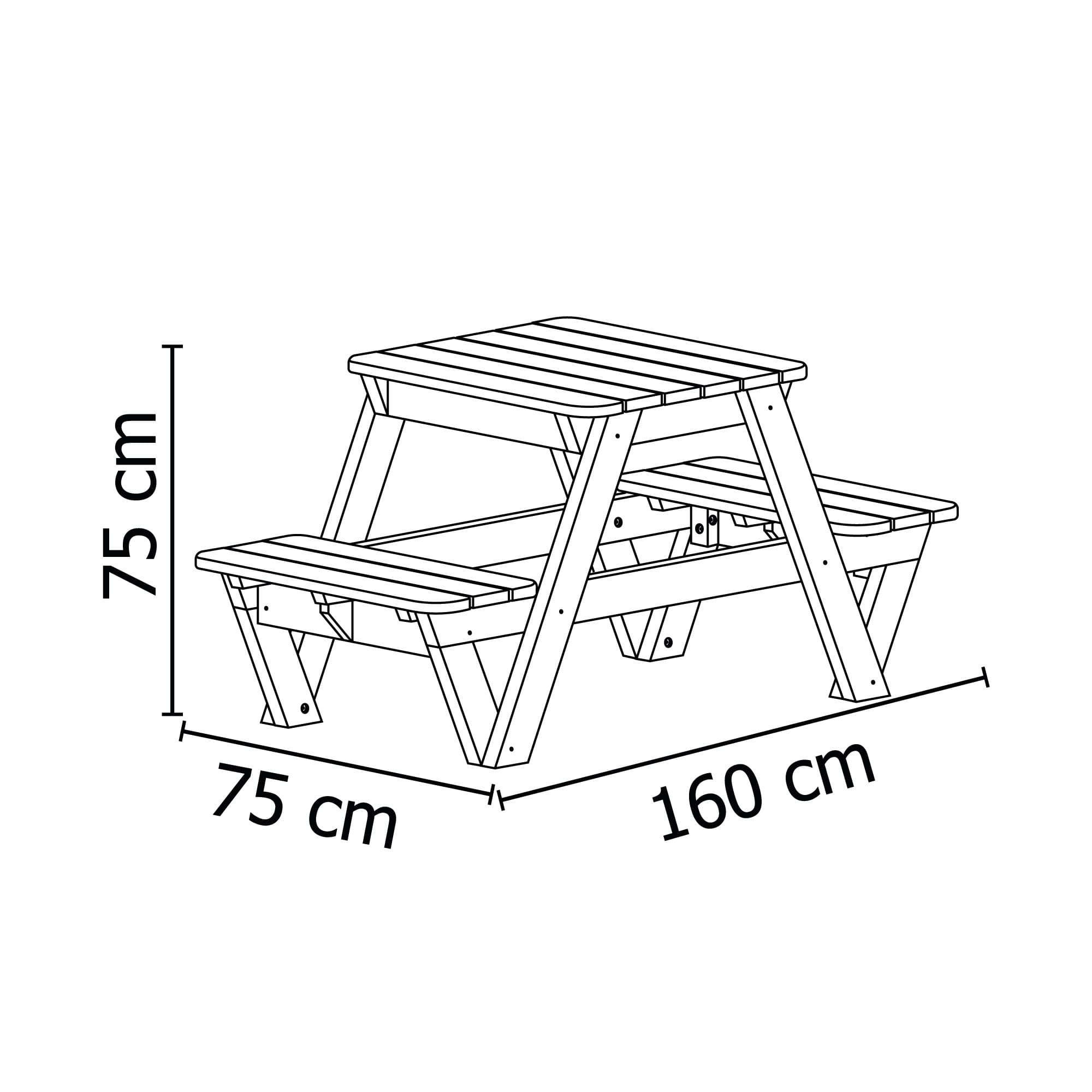 Mesa Picnic Eucalipto