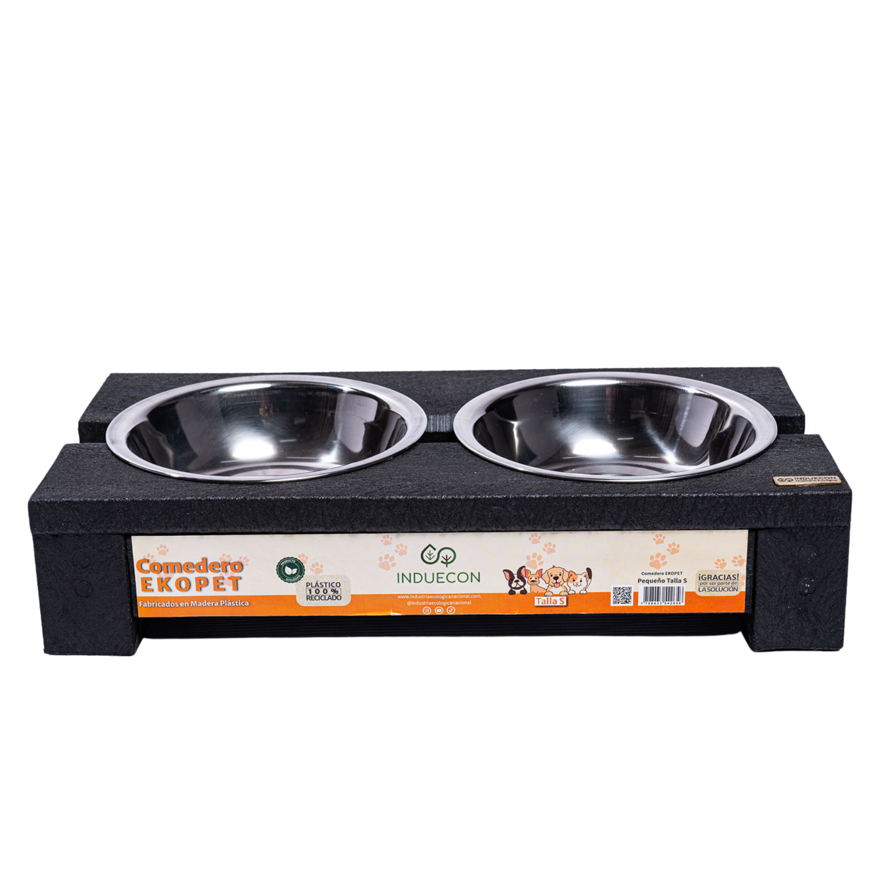 Comedero Elevado Doble Ekopet S