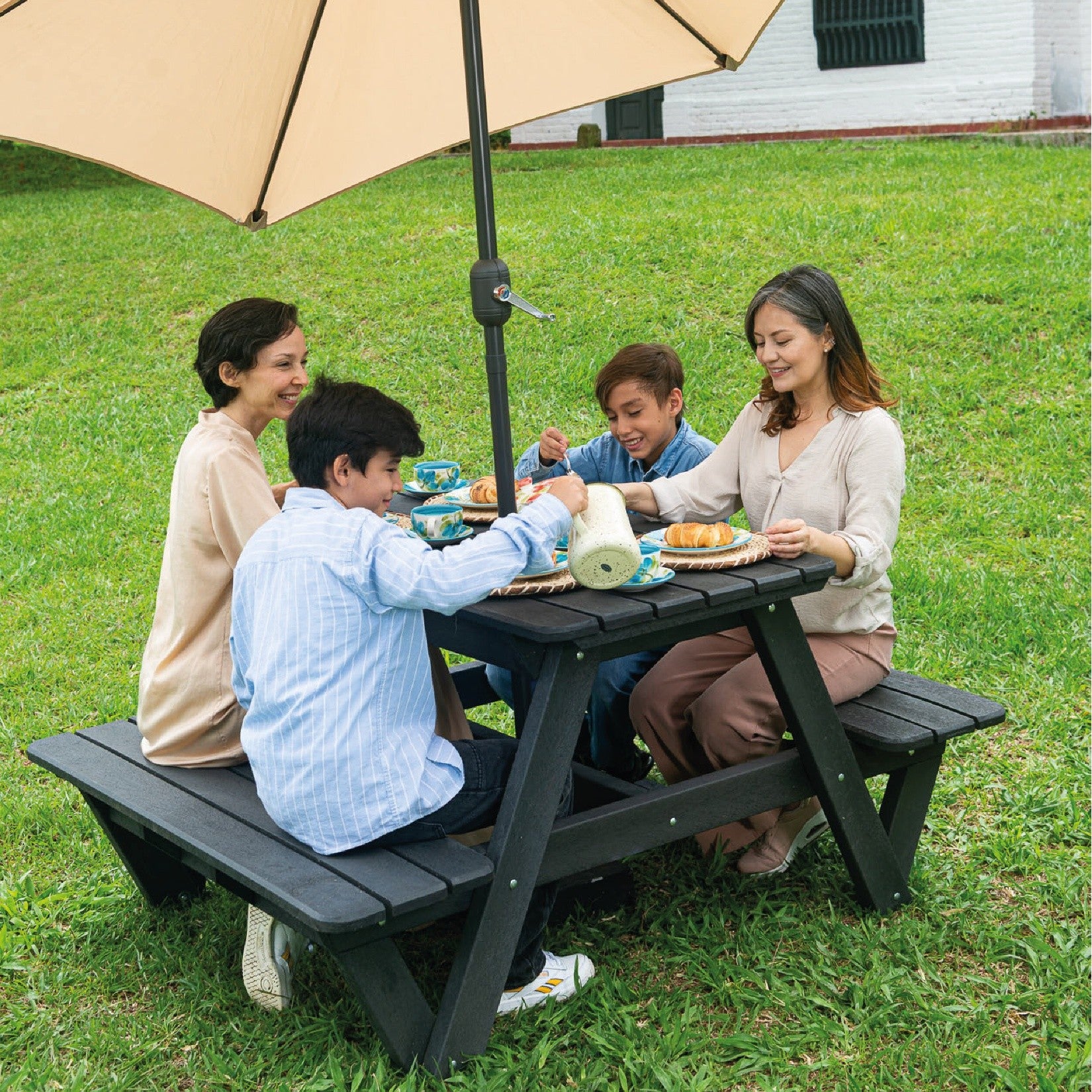 Mesa Picnic Eucalipto 4 puestos
