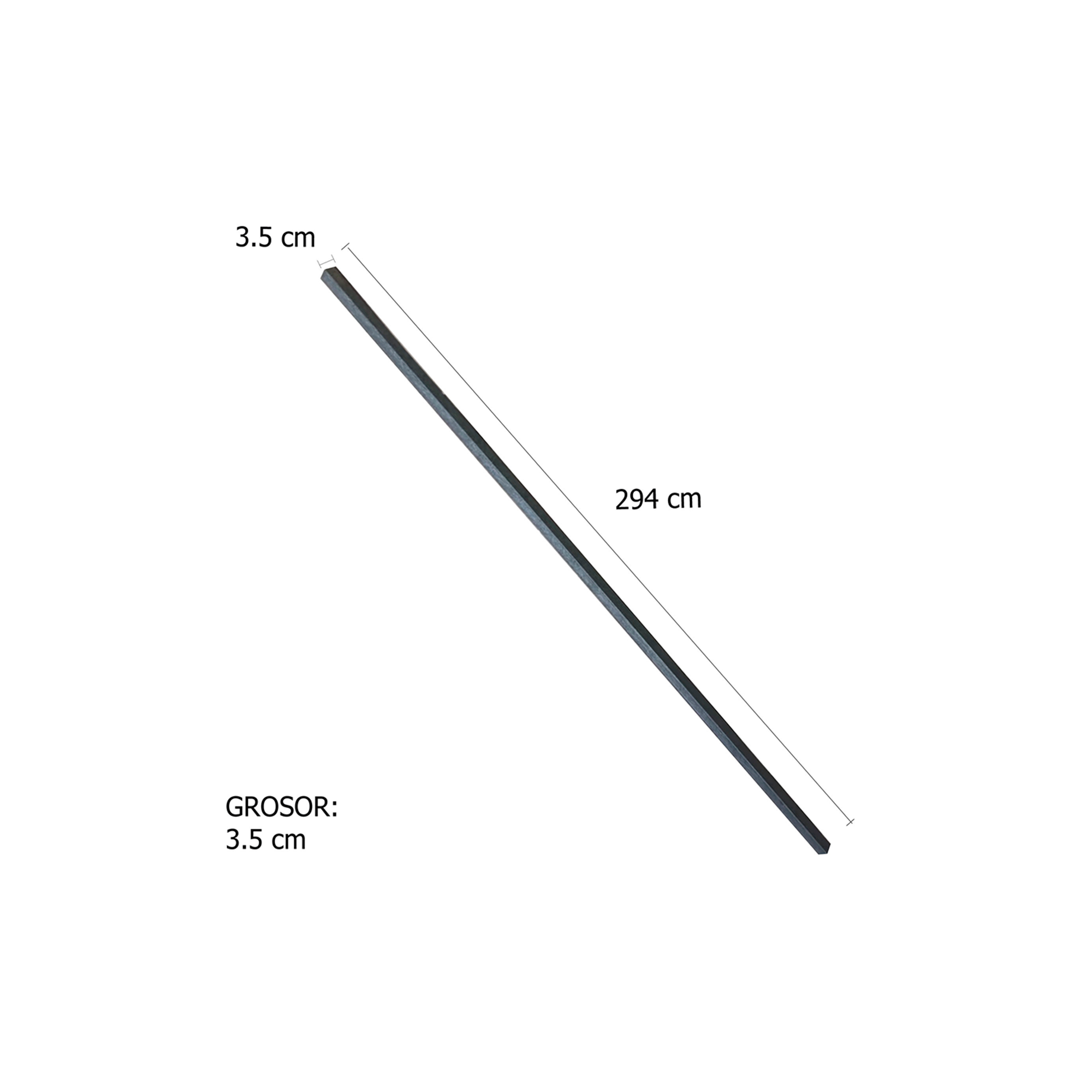 L2. Listón 3.5 x 3.5 x 294 cm