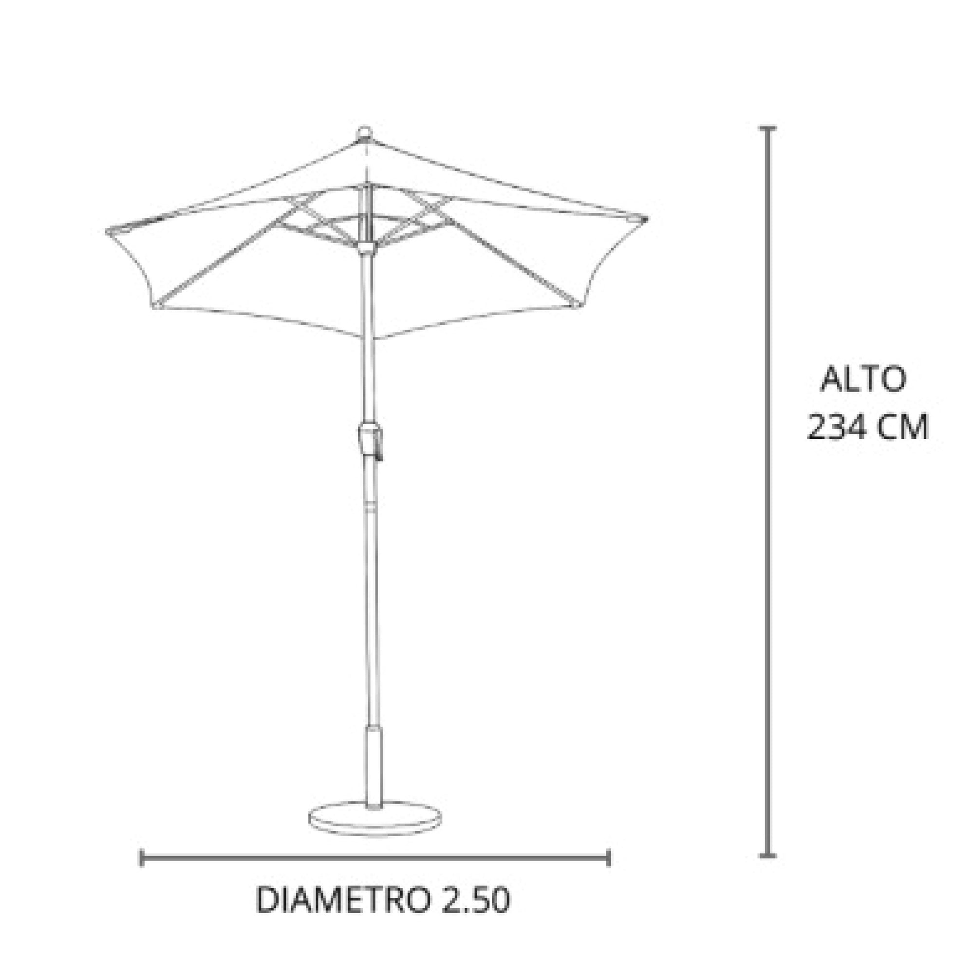 Parasol 3 posiciones