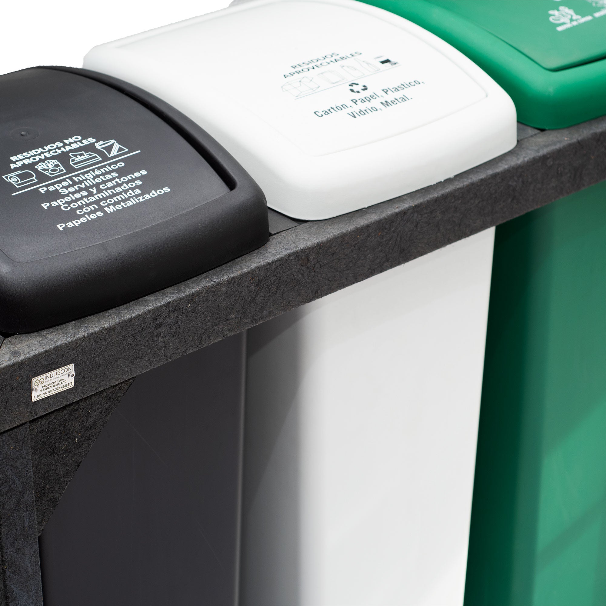 Estación de Reciclaje - Punto Ecológico 3 puestos