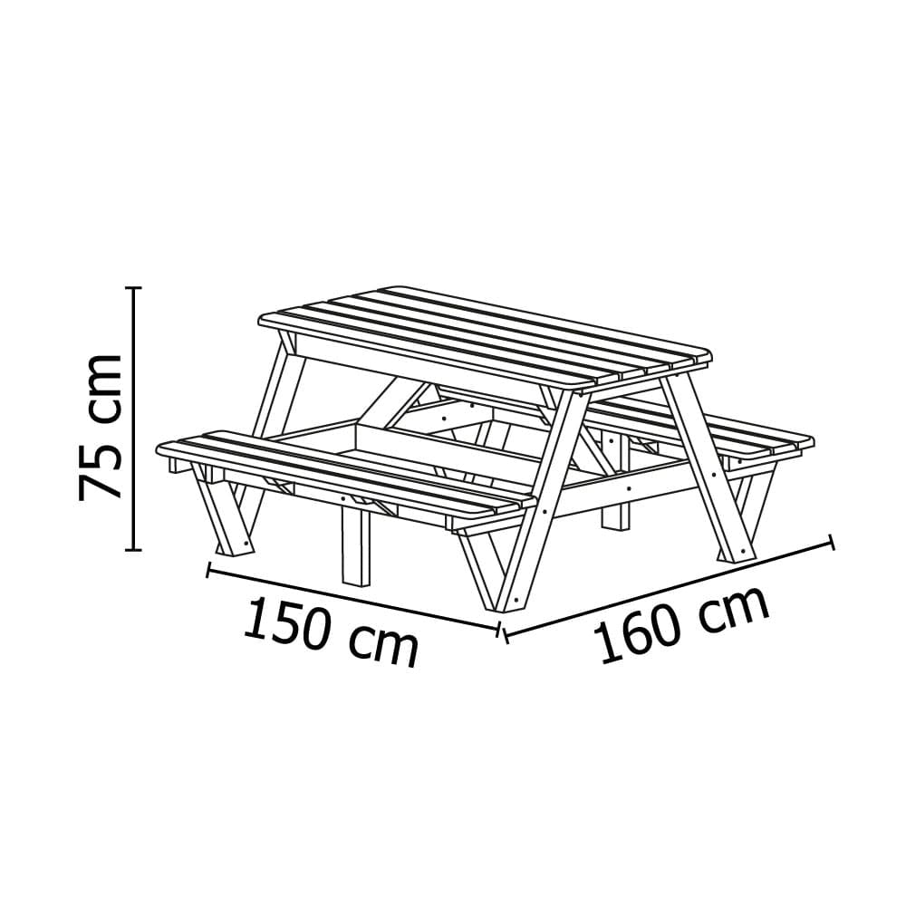 Mesa Picnic Eucalipto