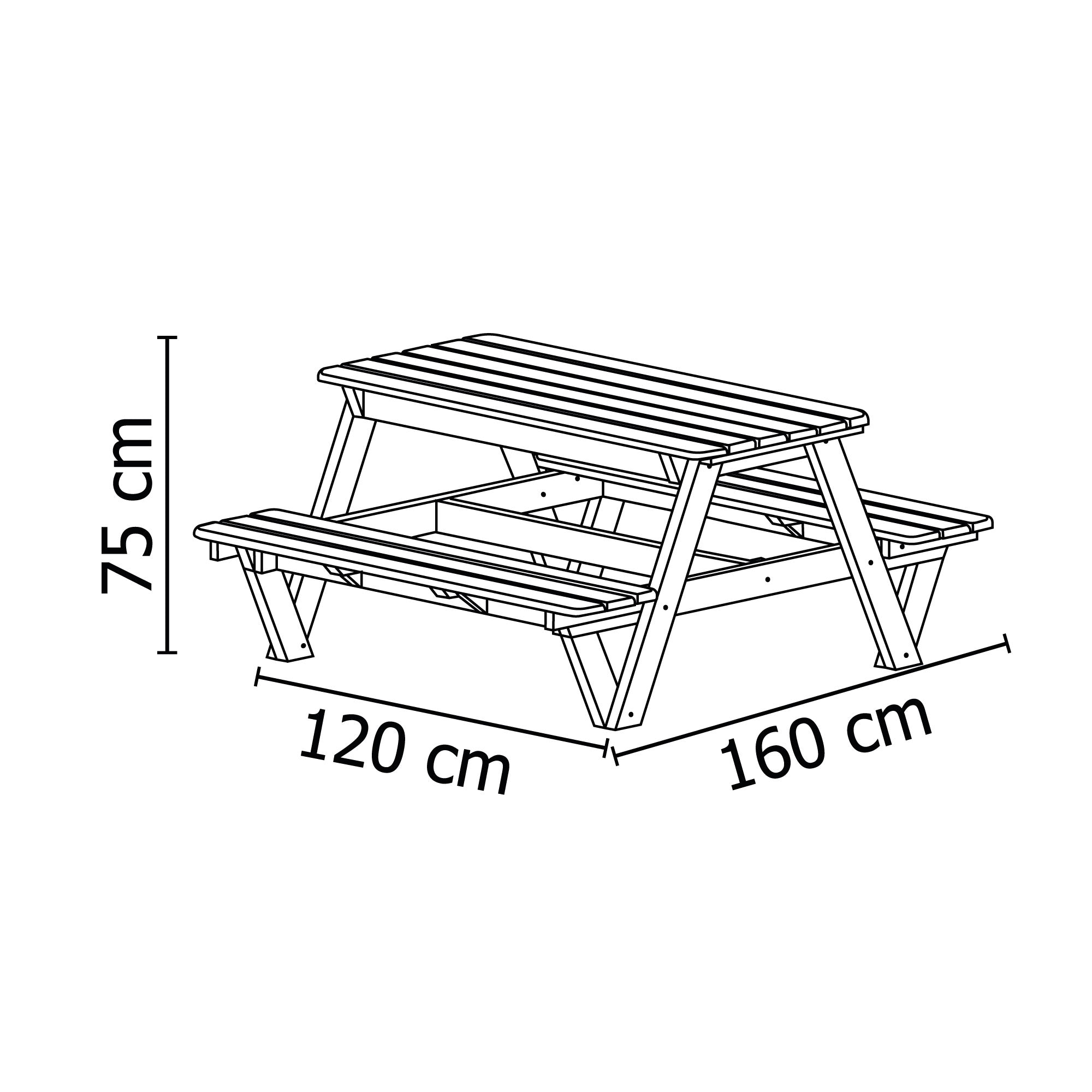 Mesa Picnic Eucalipto