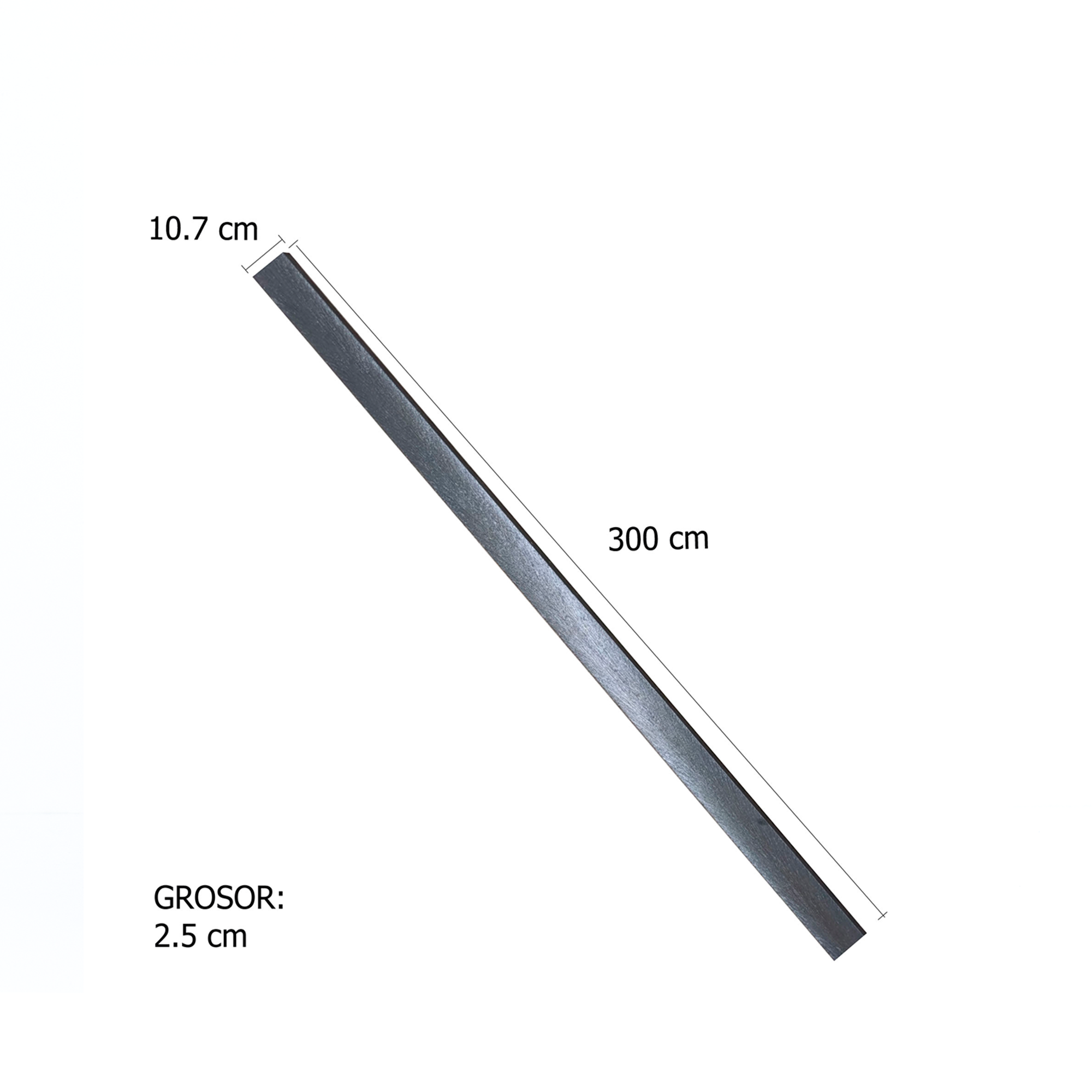 T1. Tabla 10.7 x 2.5 x 300 cm